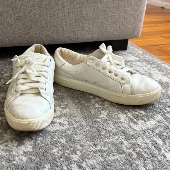 Sam Edelman Women's Ethyl Sneaker White Leather Size 7 - Picture 3 of 7